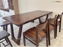 Bộ bàn ăn kết hợp băng ghế dài 1,8m