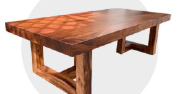 bàn ăn gỗ tự nhiên nguyên khối