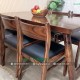 Bộ bàn ăn gỗ me tây 6 ghế bella bọc nệm