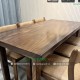 Bộ bàn ăn 6 ghế bella bọc nệm màu kem