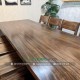 Bộ bàn gỗ me tây 8 ghế tựa xéo