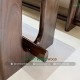 Bộ bàn ăn kết hợp băng ghế màu Walnut