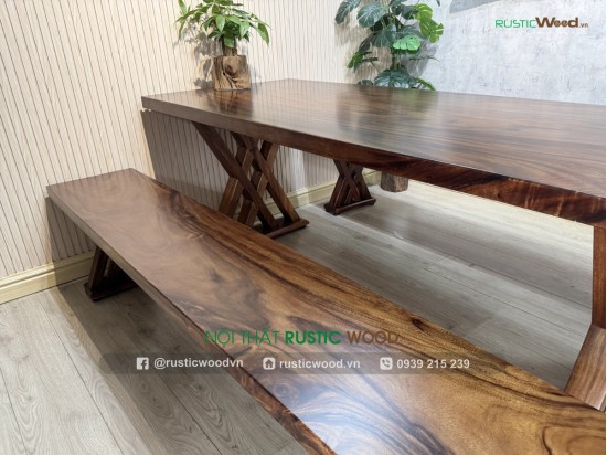 Bộ K3 gỗ me tây nguyên tấm dài 2m