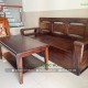 Bộ sofa gỗ me tây chân hộp hiện đại