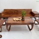 Bộ sofa chân quỳ gỗ me tây nguyên tấm 2,4m