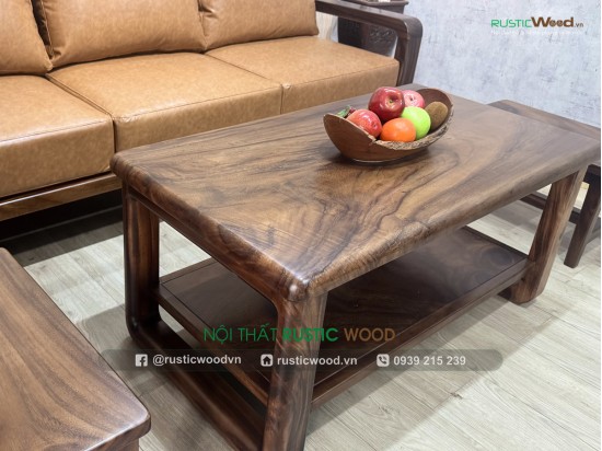 Bộ Sofa Gỗ Me Tây Nguyên Tấm Bọc Nệm