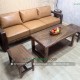 Bộ Sofa Gỗ Me Tây Nguyên Tấm Bọc Nệm