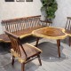 Bộ sofa nan gỗ me tây nguyên tấm phong cách mộc Bộ sofa nan gỗ me tây nguyên tấm phong cách mộc