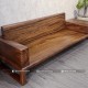 Ghế băng dài sofa chân quỳ gỗ me tây