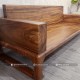 Ghế băng dài sofa chân quỳ gỗ me tây