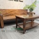 Bộ sofa tay bo tròn, gỗ me tây nguyên tấm