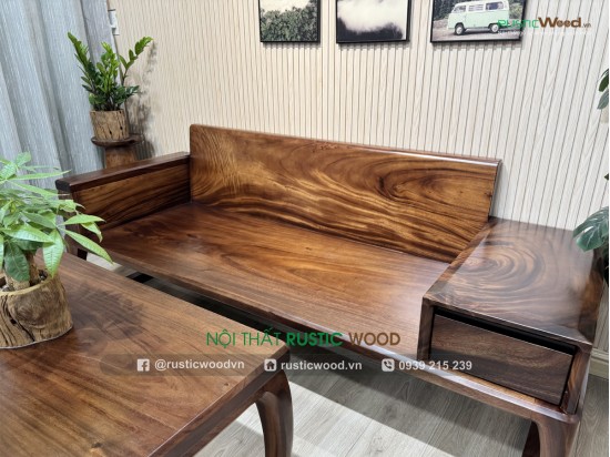 Sofa chân quỳ dài 2,2m + 1 bàn