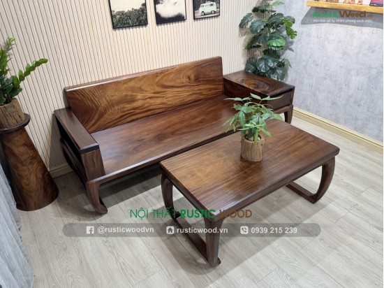Sofa chân quỳ dài 2,2m + 1 bàn