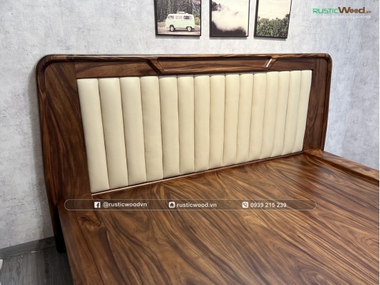 Giường Ngủ Master Dáng Bay Gỗ Me Tây