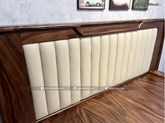 Giường Ngủ Master Dáng Bay Gỗ Me Tây