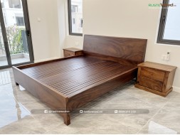 Giường Ngủ Gỗ Tự Nhiên Đơn Giản Giá Rẻ