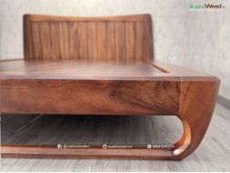 Giường Ngủ Gỗ Me Tây Nguyên Khối Chân Louis