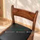 Ghế bella gỗ me tây mặt nệm tựa gỗ