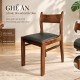 Ghế bella gỗ me tây mặt nệm tựa gỗ