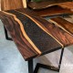 Bàn gỗ me tây epoxy 140x80cm