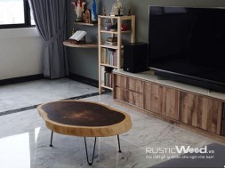 Bàn sofa gỗ me tây80x100x7cm