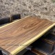 Bộ bàn ăn gỗ nguyên tấm 160cm + 6 ghế Benla
