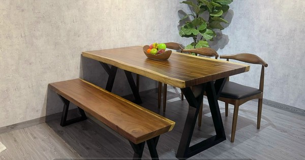 bàn ăn gỗ dài